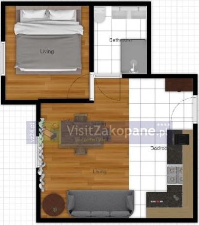 Apartamenty Zakopane - Apartament PISTACJOWY - Kościelisko